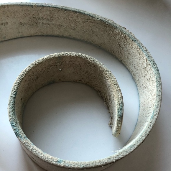 Just Cavalli White Leather Belt - Picture 4 of 4